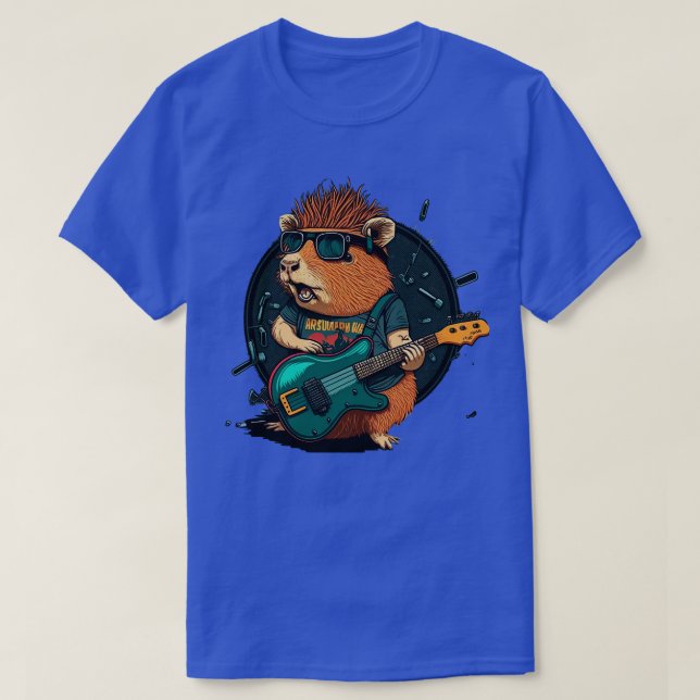 Capybara Rocker 5 T-Shirt (Design Front)
