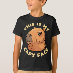 Capybara Rodent This Is My Capy Face T-Shirt