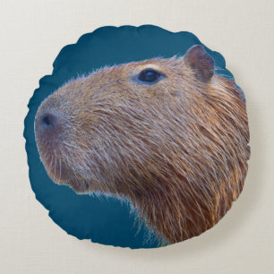 Capybara Round Pillow