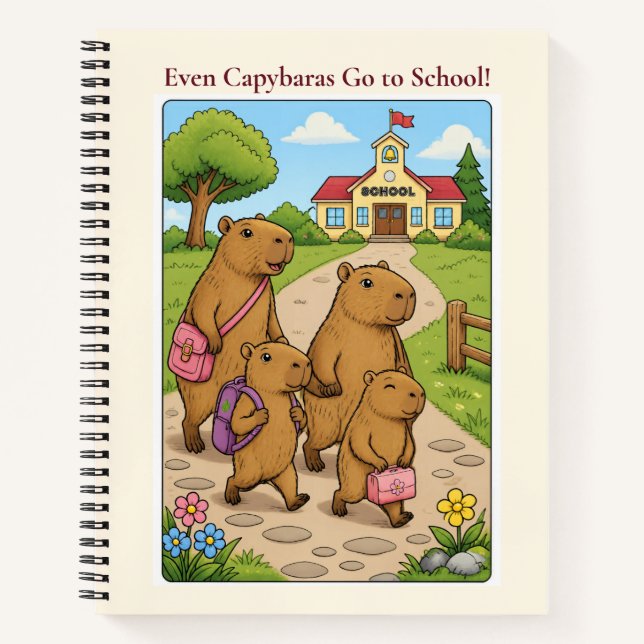 Capybara School Notebook (Front)