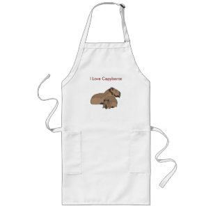 Capybara Shirt Long Apron