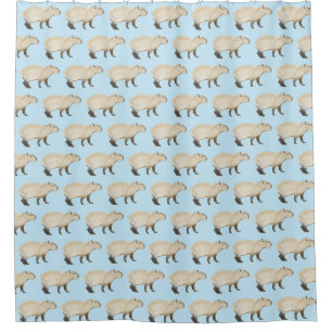 Capybara Shower Curtain