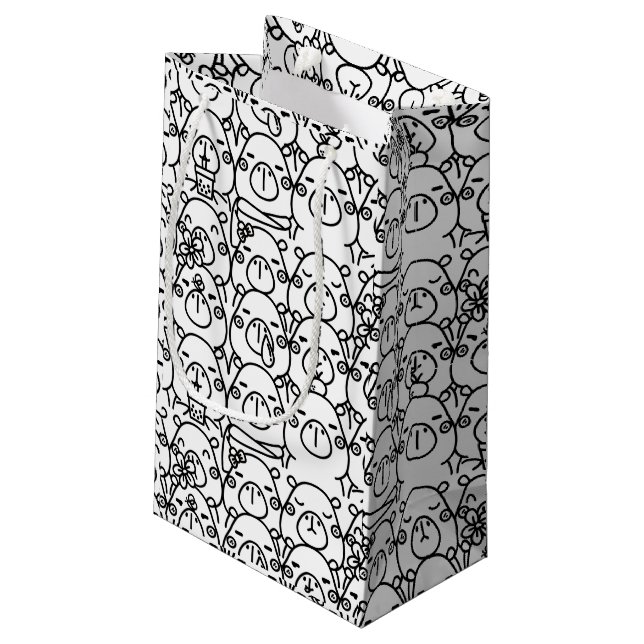 Capybara Small Gift Bag (Back Angled)
