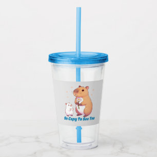 Capybara - So Capy To See You Acrylic Tumbler