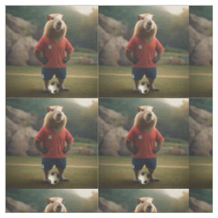 Capybara Soccer Player, Fabric