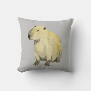 Capybara Throw Pillow