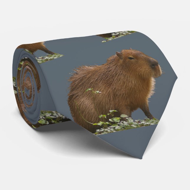 Capybara Tie (Rolled)