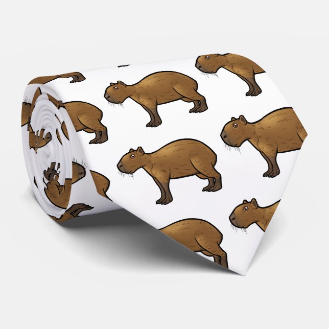 Capybara Tie (Rolled)