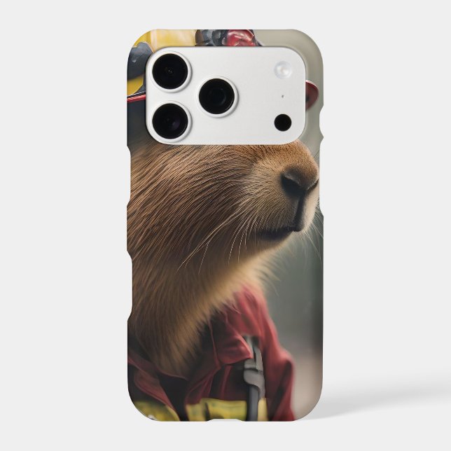 "Capybara to the Rescue: Firefighter Extraordinair (Back)