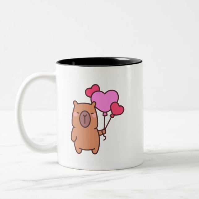 Capybara Two-Tone Coffee Mug (Left)