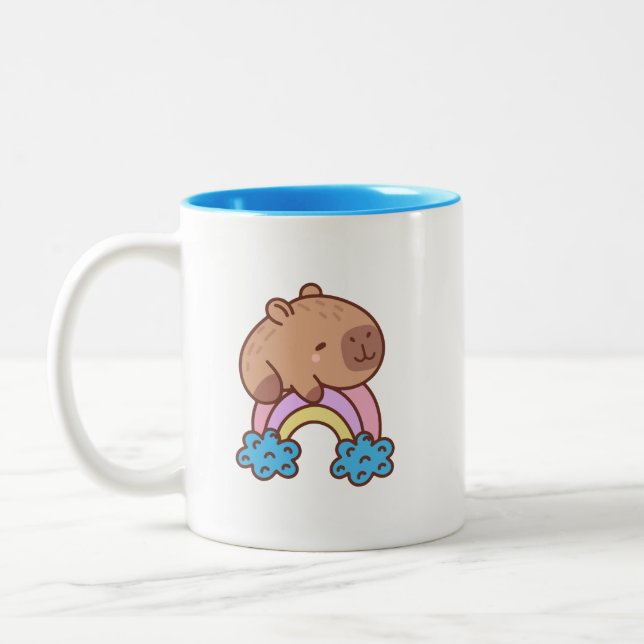Capybara Two-Tone Coffee Mug (Left)