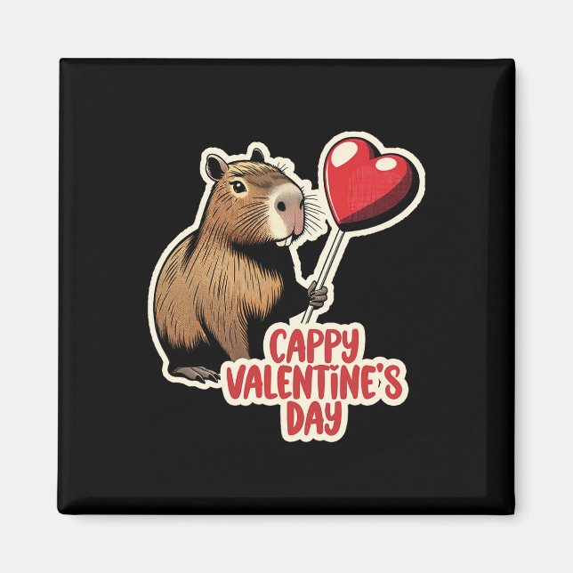 Capybara Valentine  Magnet (Front)