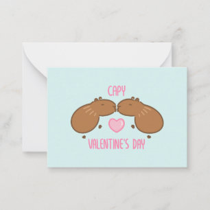 Capybara Valentine's Day  Card
