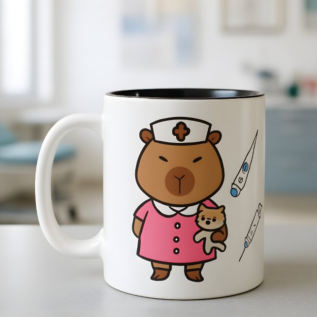 Capybara Vet Nurse Mug | Cute Veterinary Coffee  (Creator Uploaded)