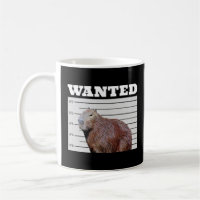 Capybara Wanted Poster Animal Lover Capybara