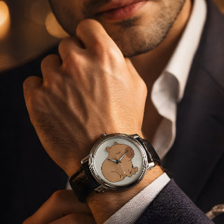 Capybara Watch – Cute Capybara Wrist Watch, Kawaii