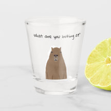 Capybara what are you looking at Drinkware Set