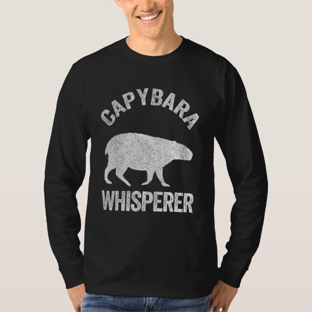 Capybara Whisperer Capybara   Capybara Quote T-Shirt (Front)