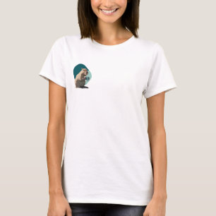 Capybara with a Drink Illustration T-Shirt