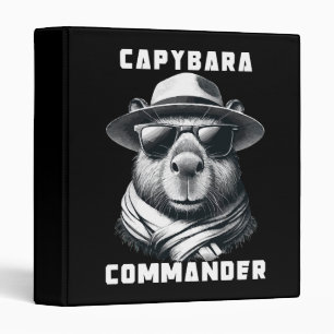 Capybara With Sunglasses Capy Commander Binder