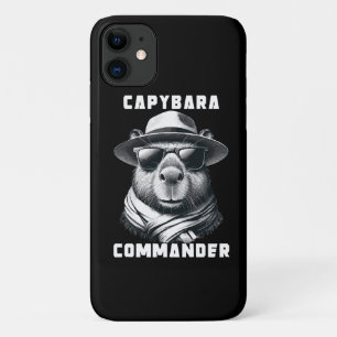 Capybara With Sunglasses Capy Commander iPhone 11 Case