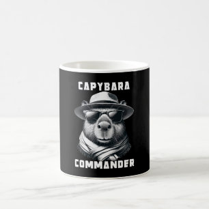 Capybara With Sunglasses Capy Commander Coffee Mug