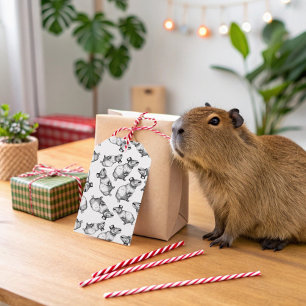 Capybara With Top Hat Gift Tags