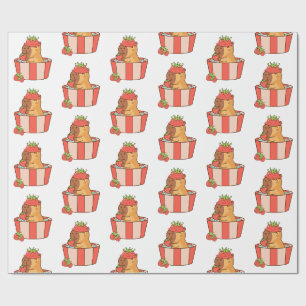 Capybara Wrapping Paper Cute Animal Gift Wrap