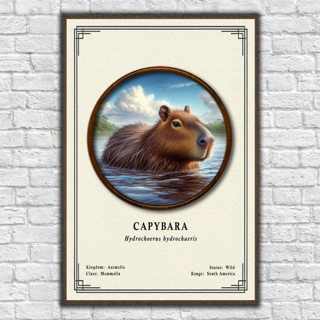 Capybara Zoology Series Poster (Creator Uploaded)