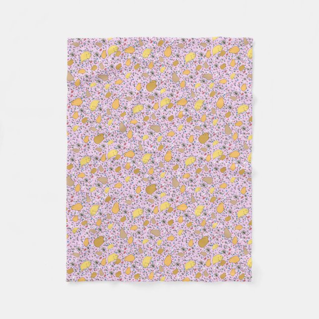 Capybaras in Pink Fleece Blanket (Front)