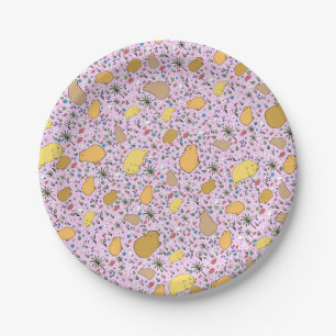 Capybaras in Pink Paper Plate