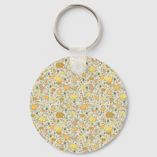 Capybaras in Yellow Keychain