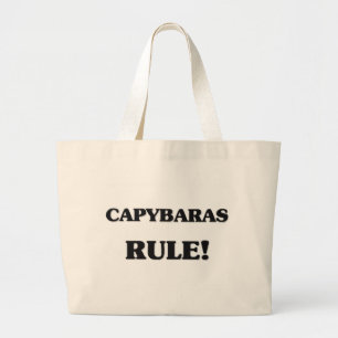 Capybaras Rule Large Tote Bag