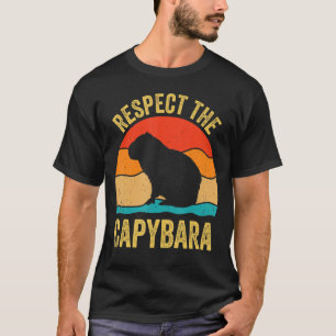 Capybaras Shirt Respect The Capybara Cavy Rodent L