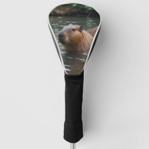 Capybaras' Swimming In The River,  Golf Head Cover
