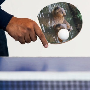 Capybaras' Swimming In The River, Ping Pong Paddle