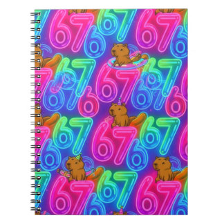 Capybaras with 67 Notebook
