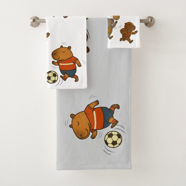 CapyCharm: The Adorable Icon Bath Towel Set (Insitu)