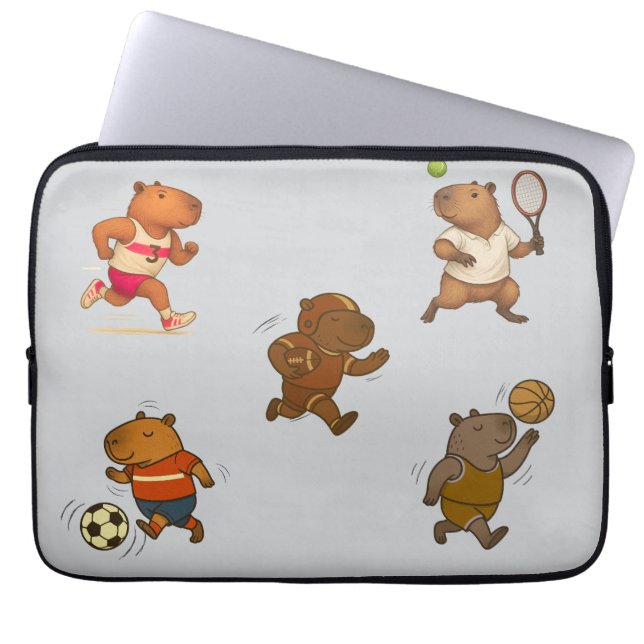 CapyCharm: The Adorable Icon Laptop Sleeve (Front)