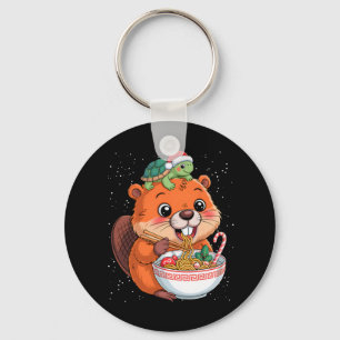 Capyra And Turtle Ckpack Ramen Kawaii Xmas Capira Keychain