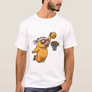 Capyra Playing Sketll Sports Rodent Kids  T-Shirt
