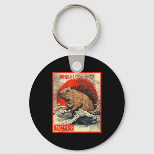 Capyzilla _ Kanagwa Wave Japan _ Cool Rodent Capyb Keychain