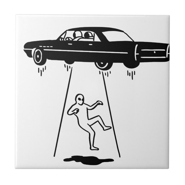car abduction of aliens tile (Front)
