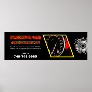 Car Accessories Custom Editable Poster