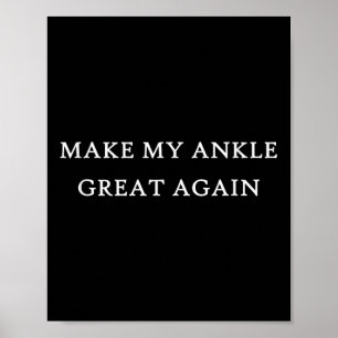 Car Accident Post Op Physical Therapy Surgery Poster