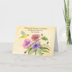 Car Accident Recovery with Tanager Bird Card