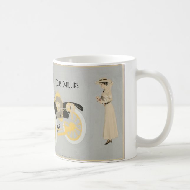 Car ad illustrated by Coles Phillips Coffee Mug (Right)