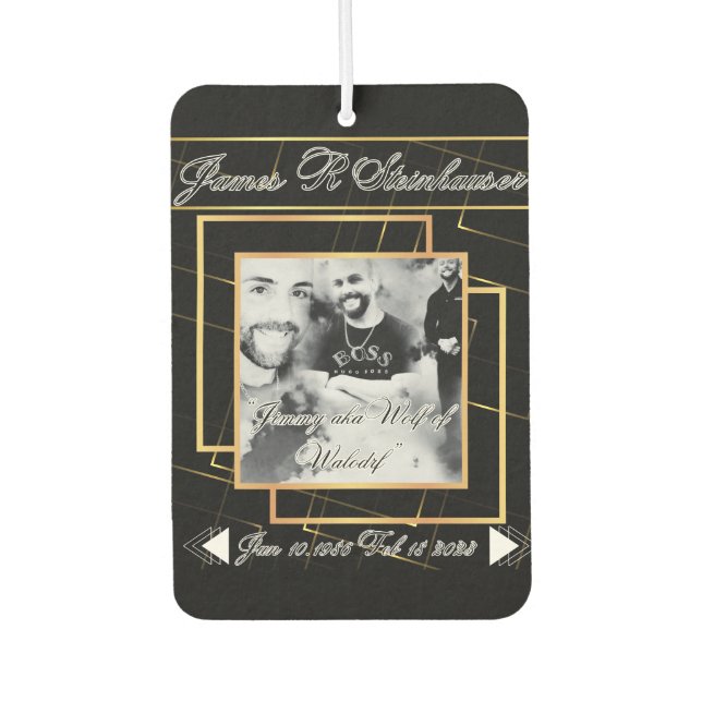 Car Air Freshener (In Loving Memory) (Front)