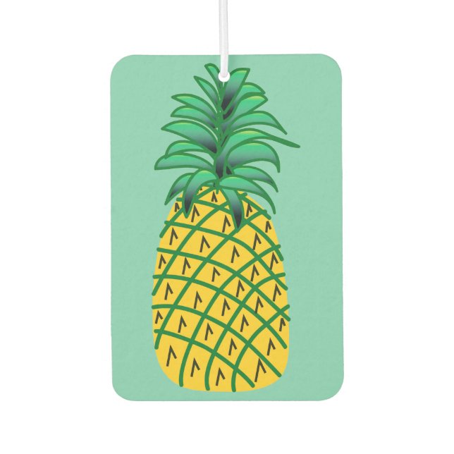 Car Air Freshener with Pineapple Art (Front)