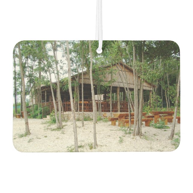 Car Air Fresheners with beach house (Front)